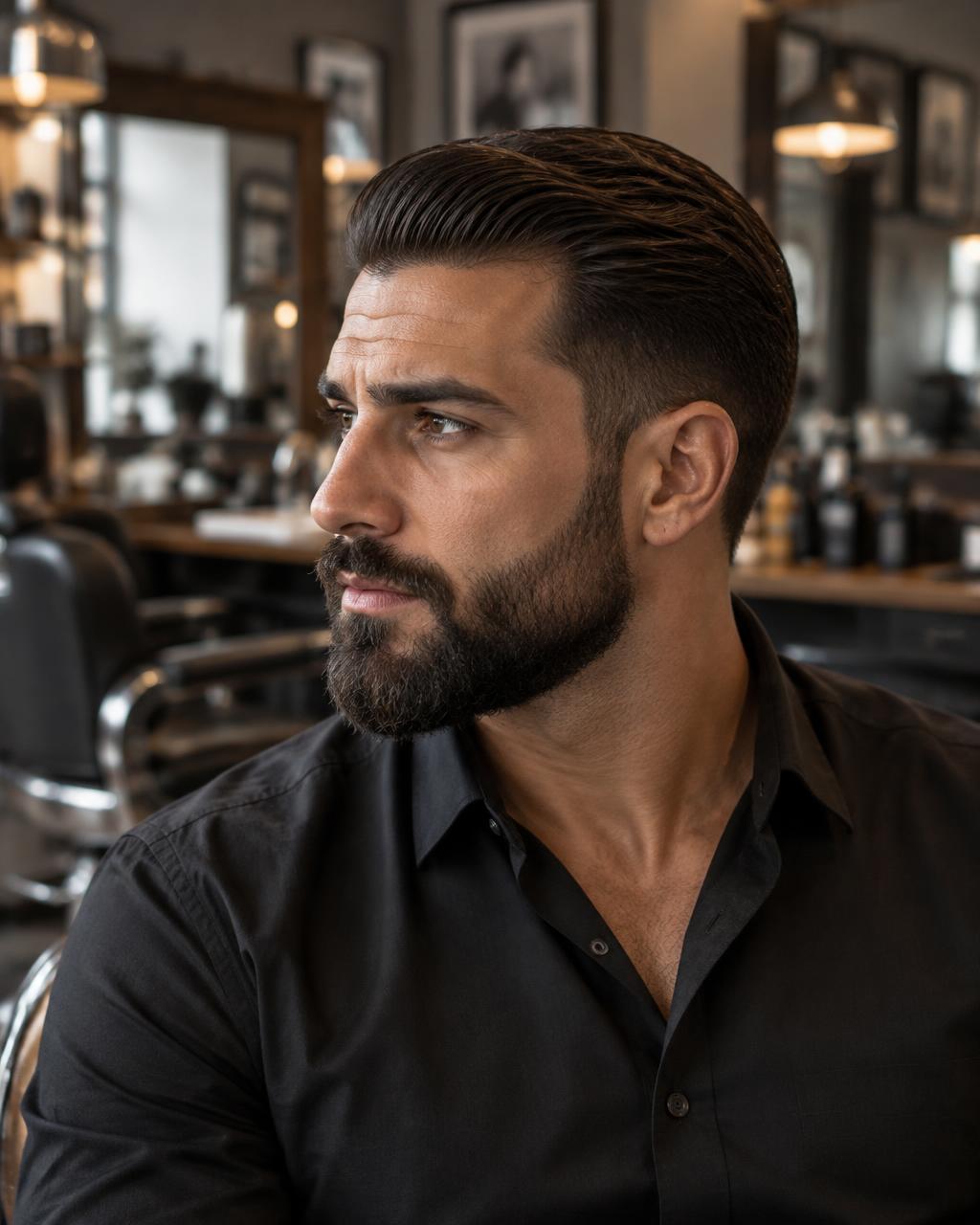 Fotografia ilustrativa: Corte + barba