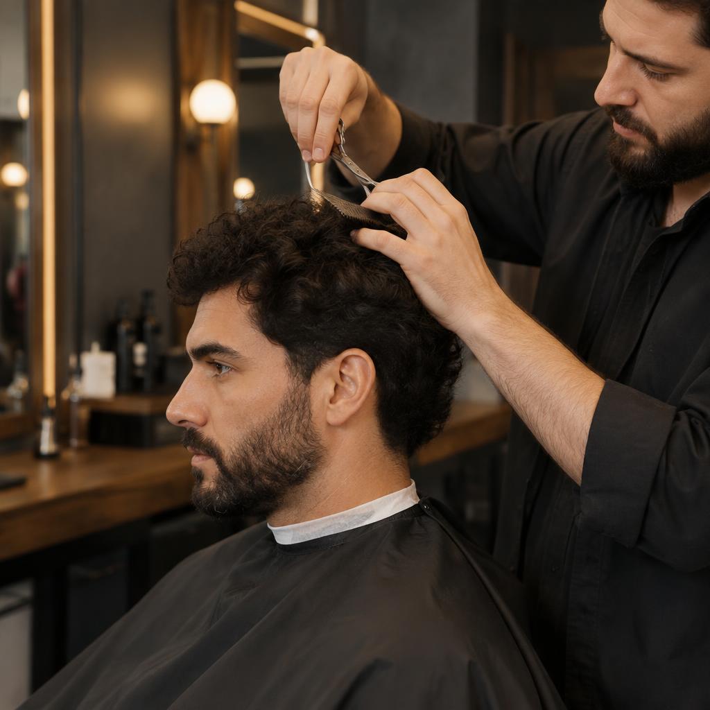 Fotografia ilustrativa: Corte masculino
